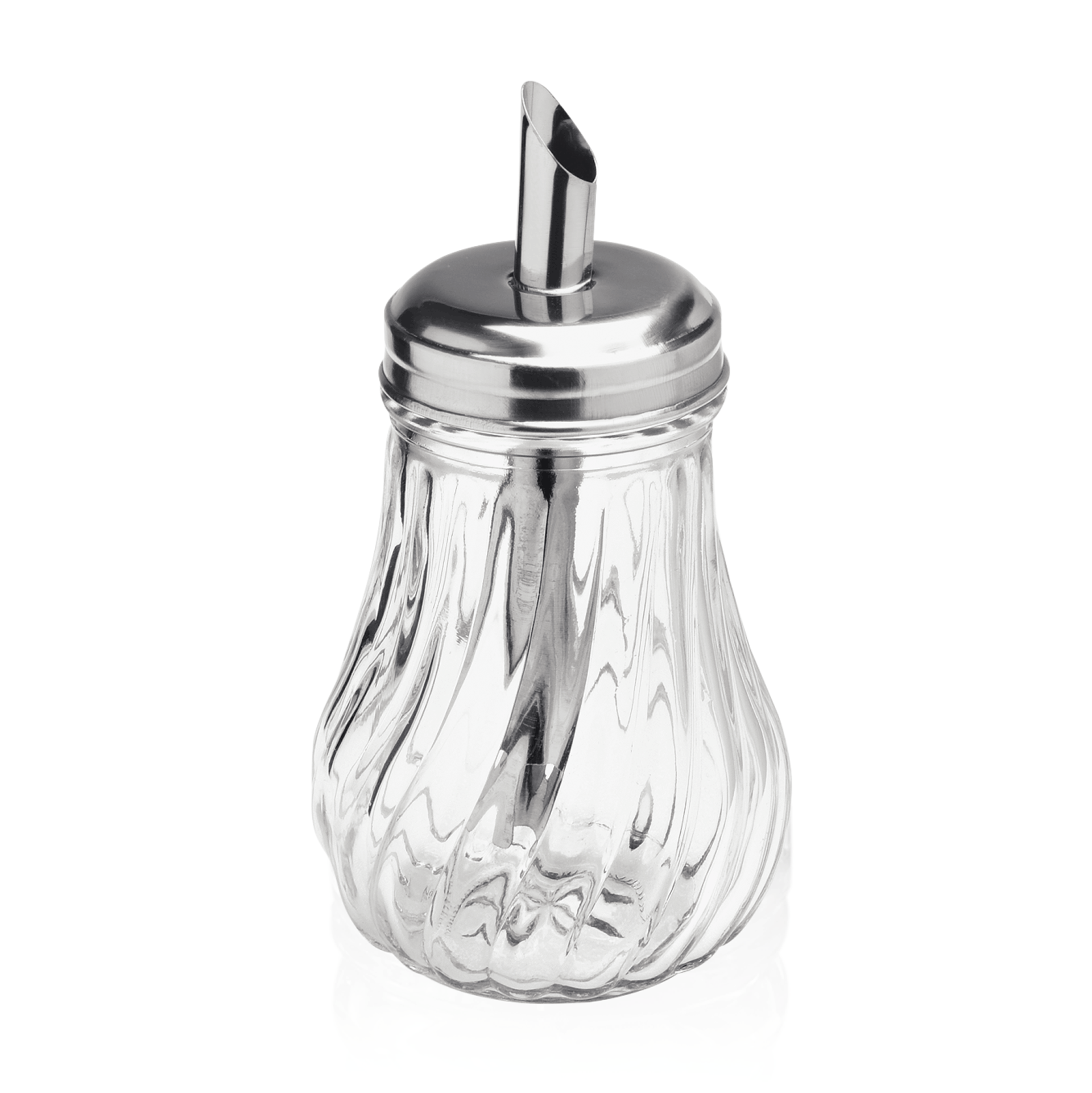 Zuckerspender Set, 210 ml, Ø 7,5 cm, Set á 6 Stück, Edelstahl, Glas 