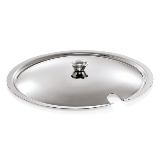Deckel für Terrine 1475 180, mit Löffelaussparung, Chromnickelstahl 