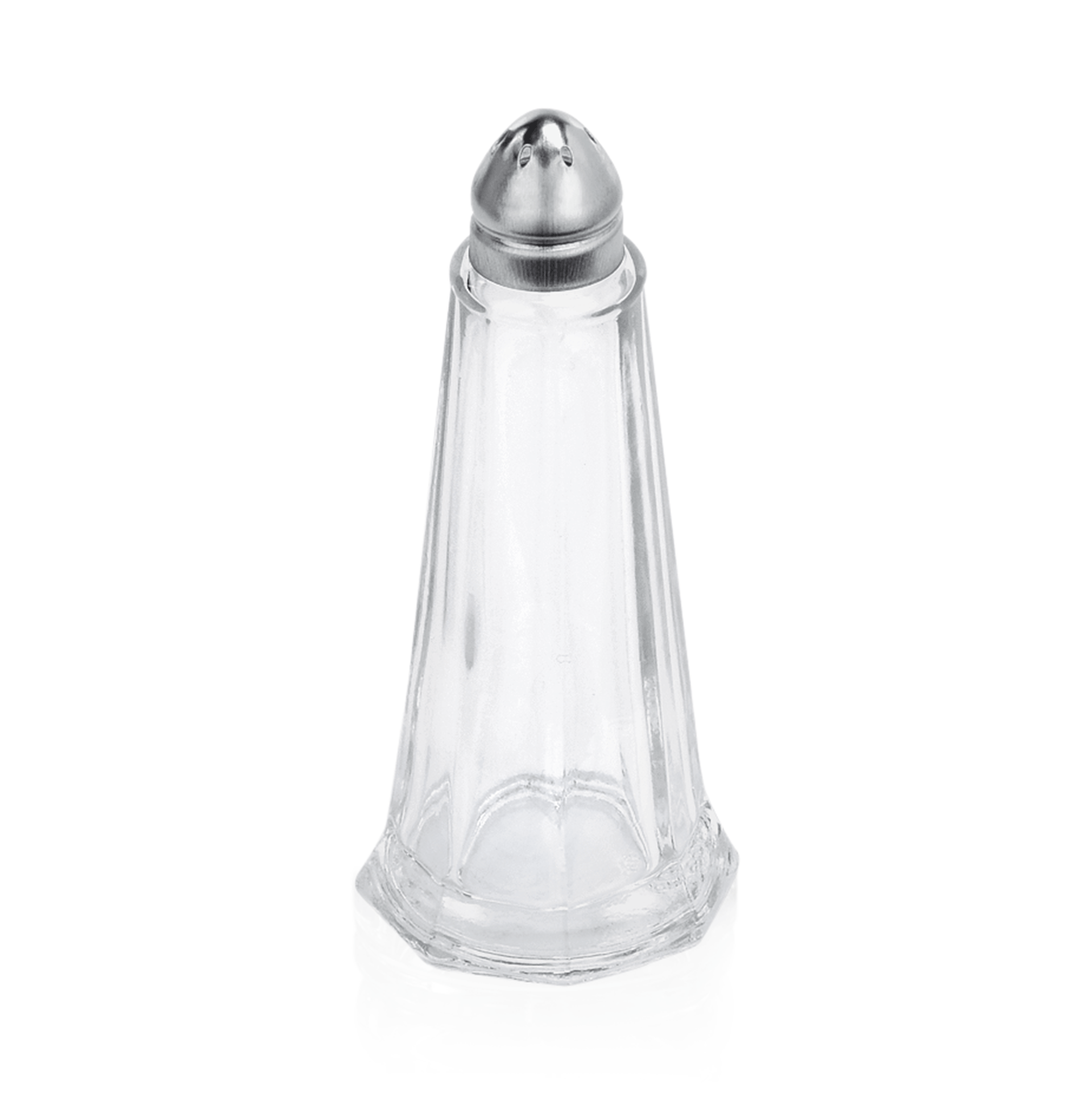 Salz-/Pfefferstreuer Set, Ø 4,5 cm, Höhe 11 cm, Set á 12 Stück, Edelstahl, Glass 
