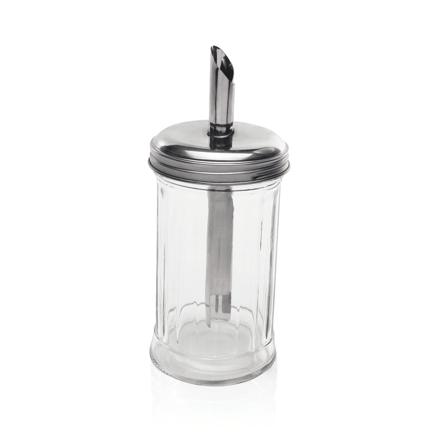 Zuckerspender Set, 300 ml, Ø 70 cm, Set á 6 Stück, Edelstahl, Glas 