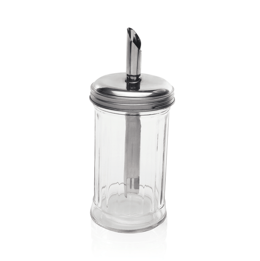 Zuckerspender Set, 300 ml, Ø 70 cm, Set á 6 Stück, Edelstahl, Glas 