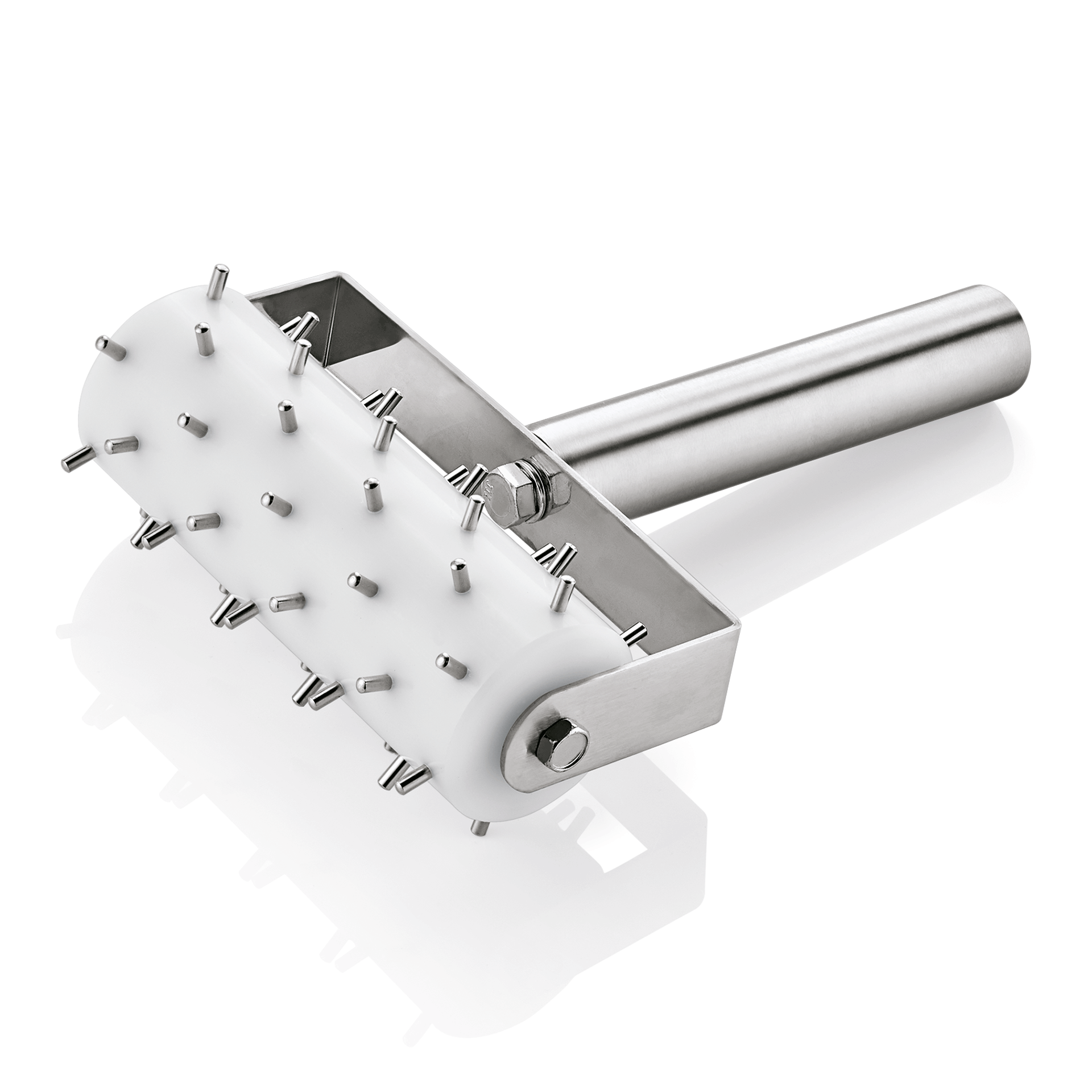 Stipproller mit 0,5 cm langen Stippen, 20,5 x 14 cm, Chromnickelstahl, Plastic 