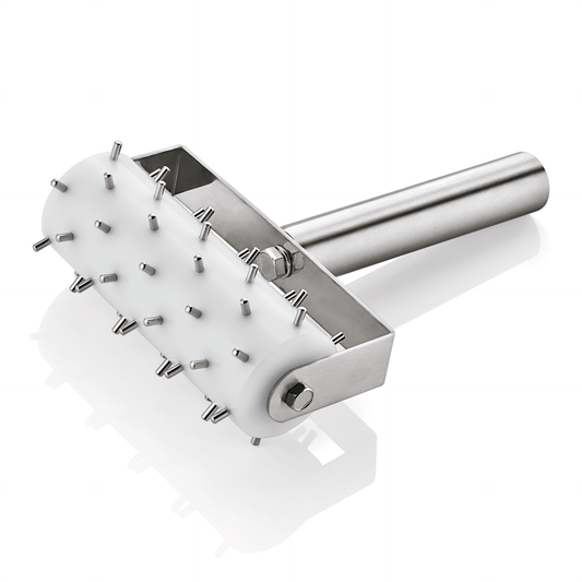 Stipproller mit 0,5 cm langen Stippen, 20,5 x 14 cm, Chromnickelstahl, Plastic 