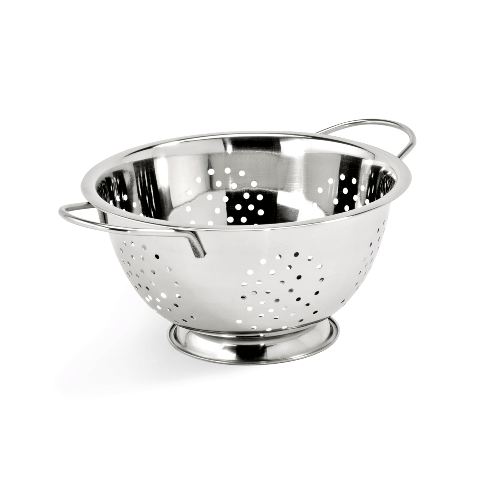 Seiher, Ø 28 cm, Perforierung Ø 4 mm, Chromnickelstahl 