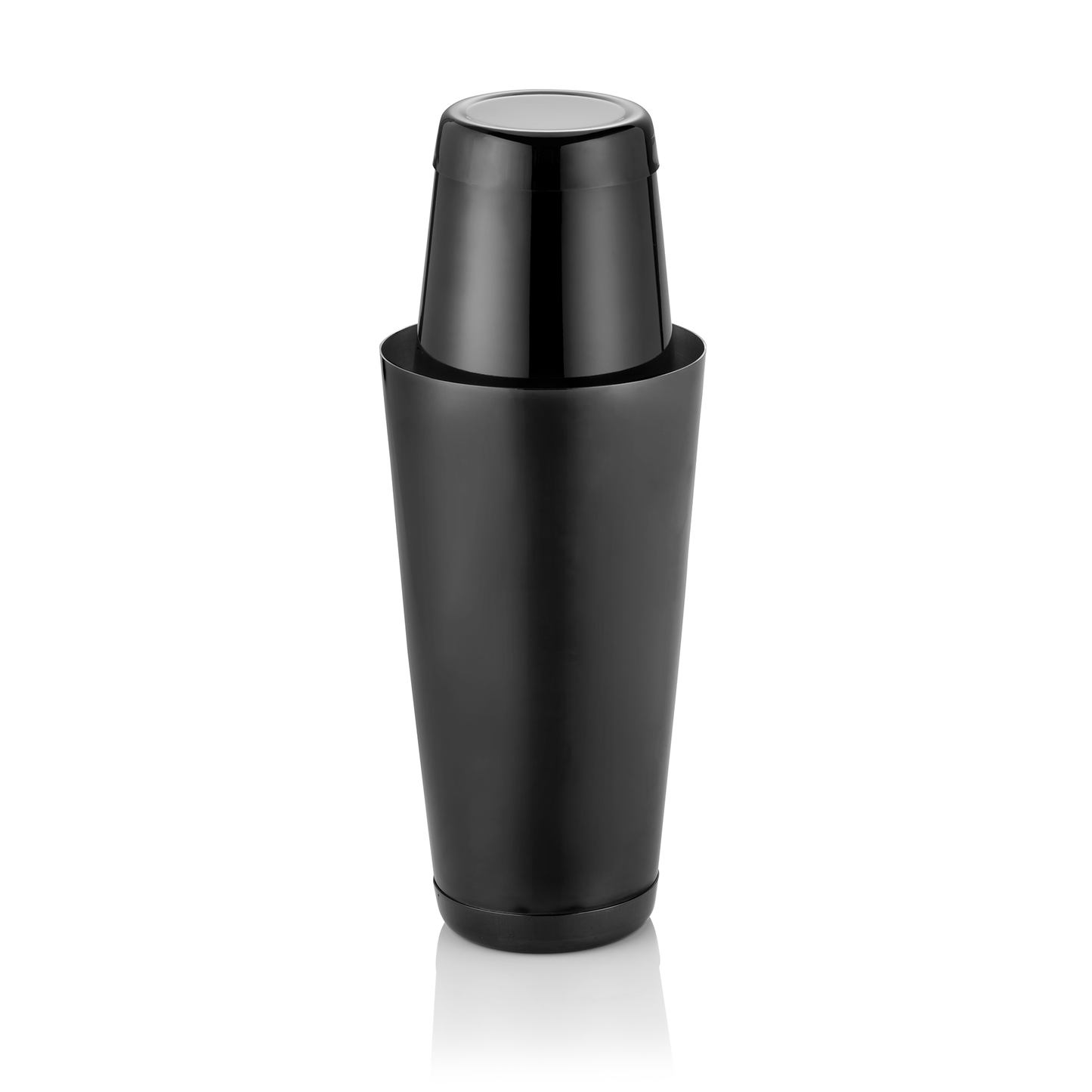 Shaker Tin Tin, 0,4/0,75 ltr., Ø 8,5/9,5 cm, schwarz, Chromnickelstahl, PVD-Beschichtung 