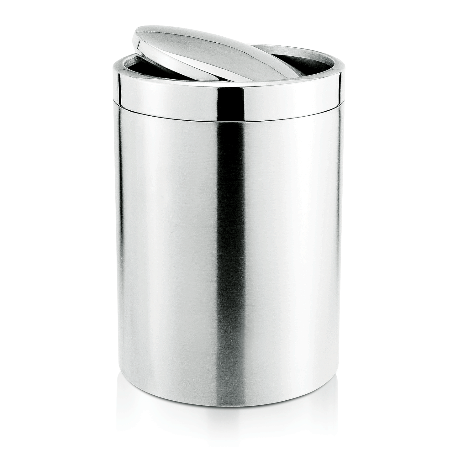 Abfalleimer mit Schwingdeckel, Ø 18,5 cm, 5 ltr., Edelstahl 