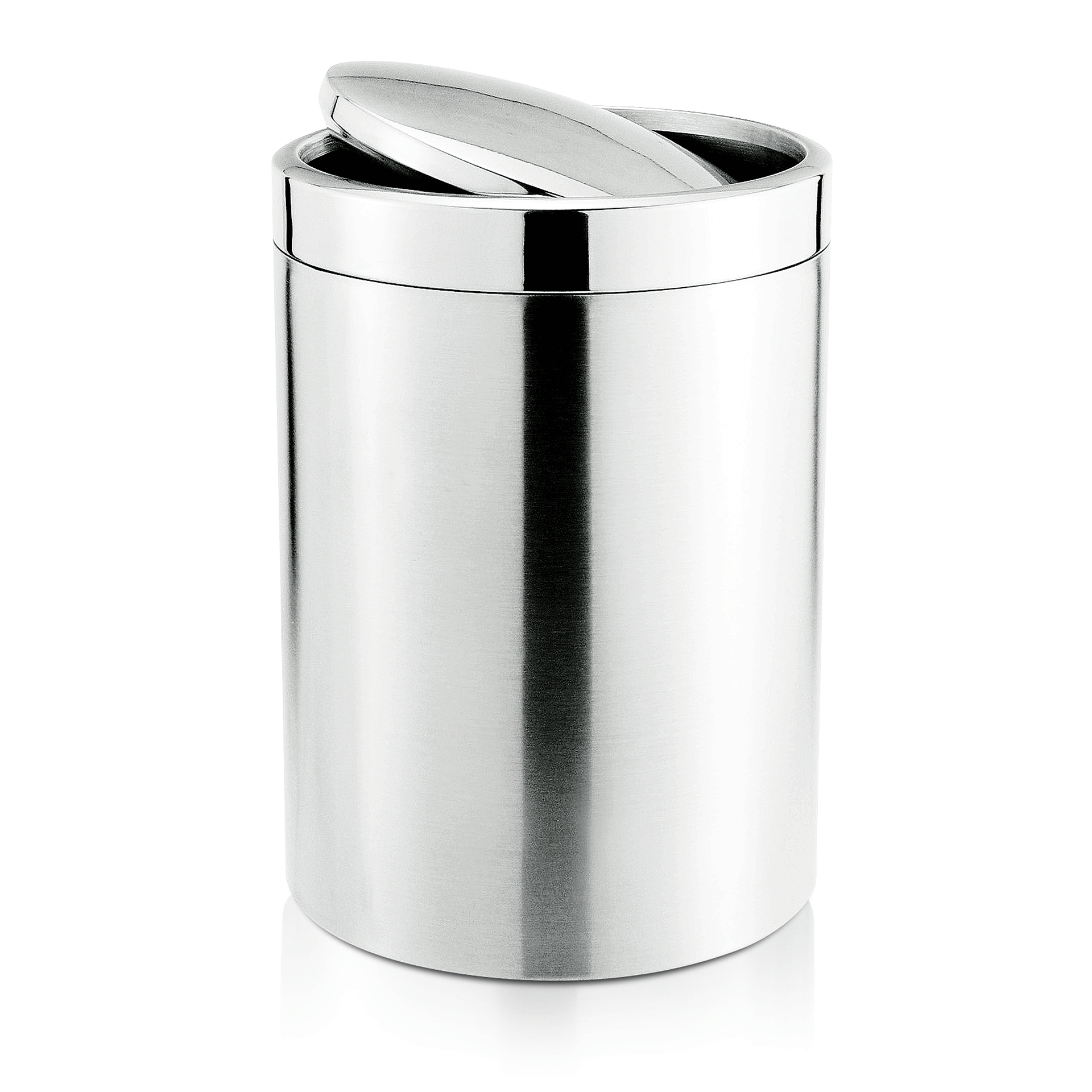 Abfalleimer mit Schwingdeckel, Ø 18,5 cm, 5 ltr., Edelstahl 