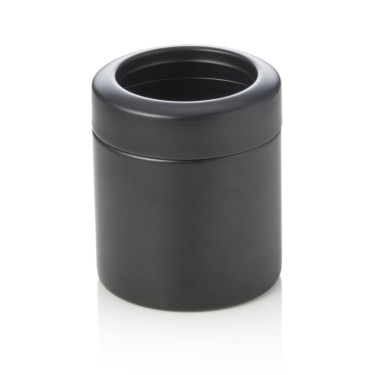 Tischrestebehälter, 700 ml, Ø 10 cm, schwarz pulverbeschichtet, Chromnickelstahl 18/10 