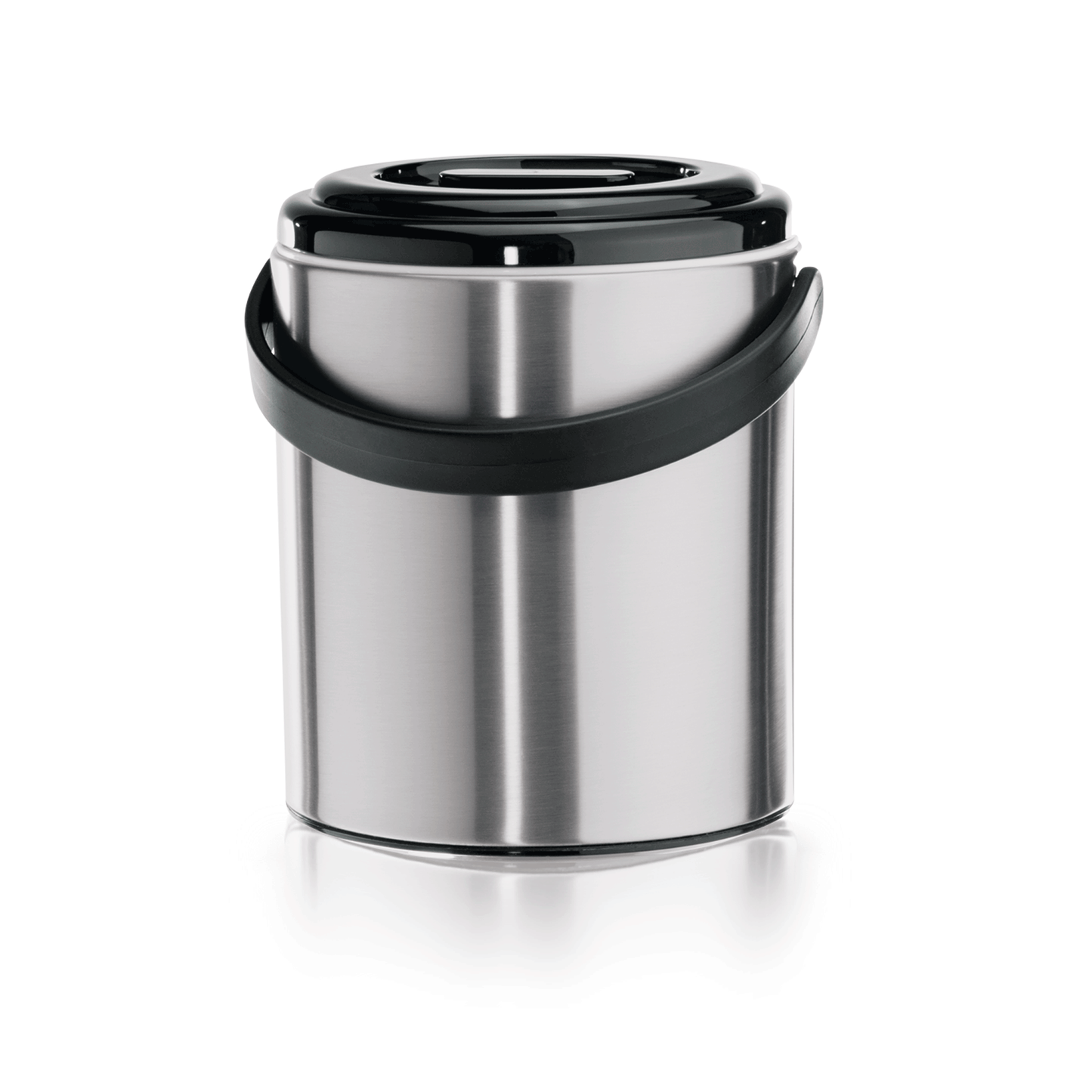 Eiseimer-Set mit Zange, Ø 14 cm, Höhe 17,5 cm, 1,6 ltr., Edelstahl, Kunststoff 