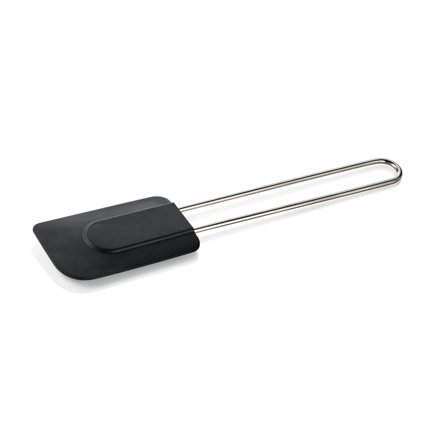 Teigspatel mit Drahtgriff, 29 cm, schwarz, Silikon  
