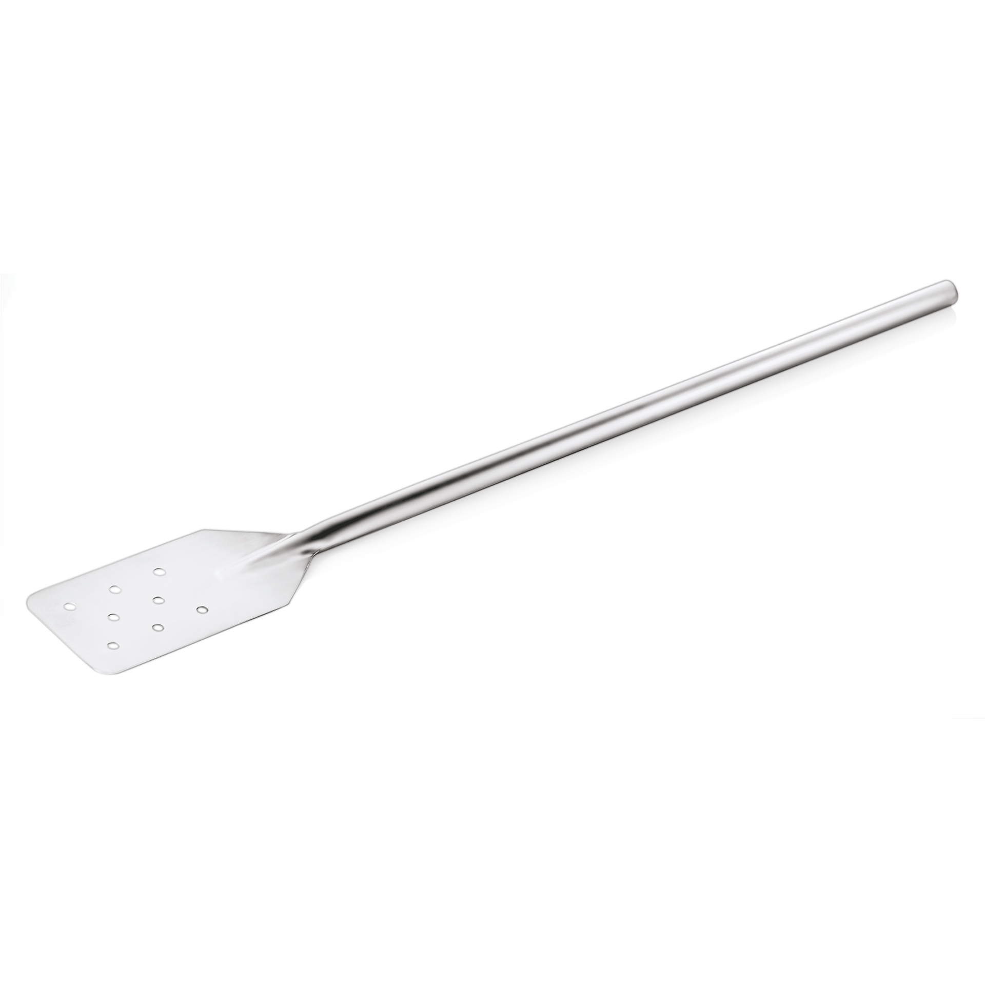 Rührspatel XL, perforiert, 125 cm, Chromnickelstahl 