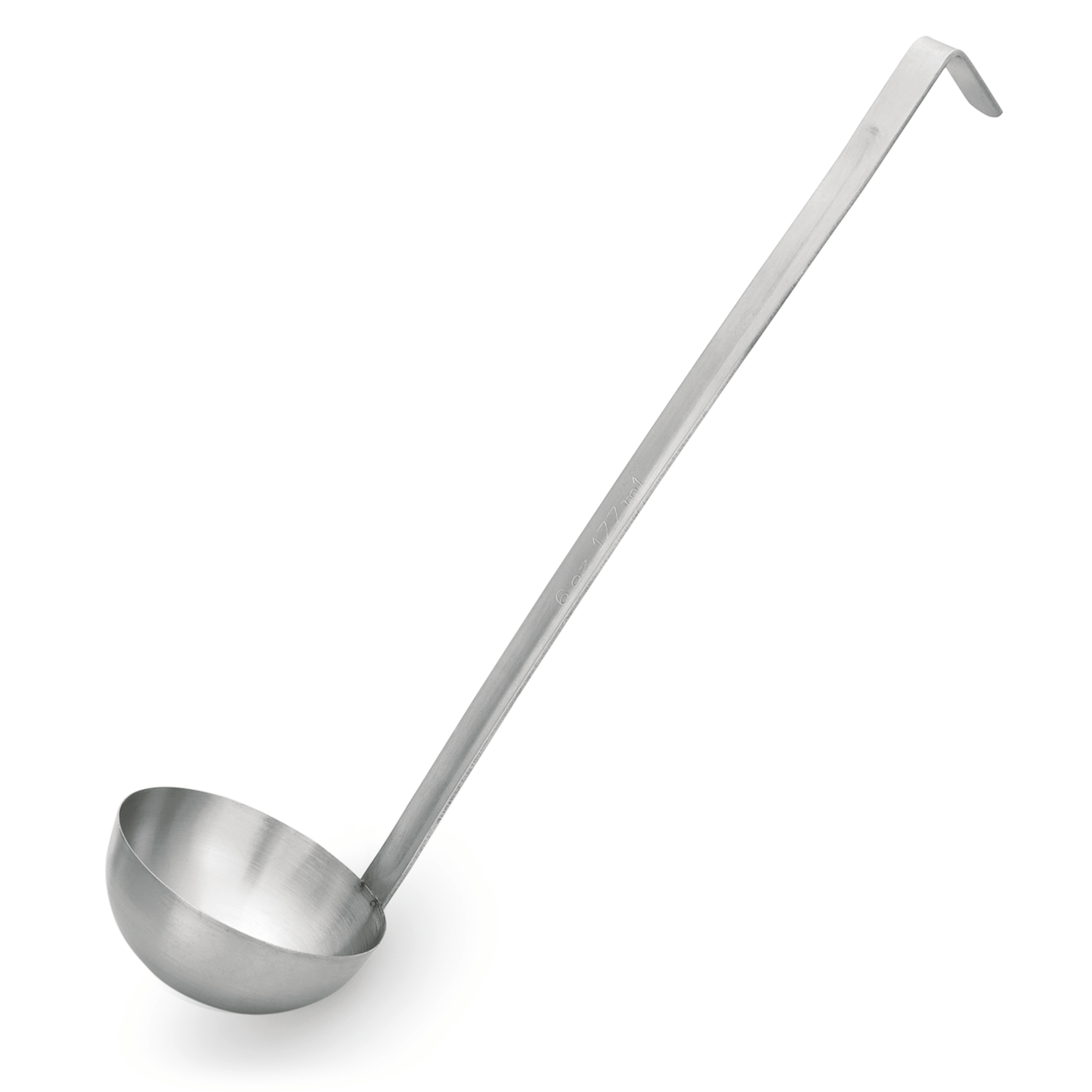 Schöpfkelle Set, Ø 7 cm, 30,5 cm, Set á 4 Stück, mit angepunktetem Hakenstiel, Chromnickelstahl 