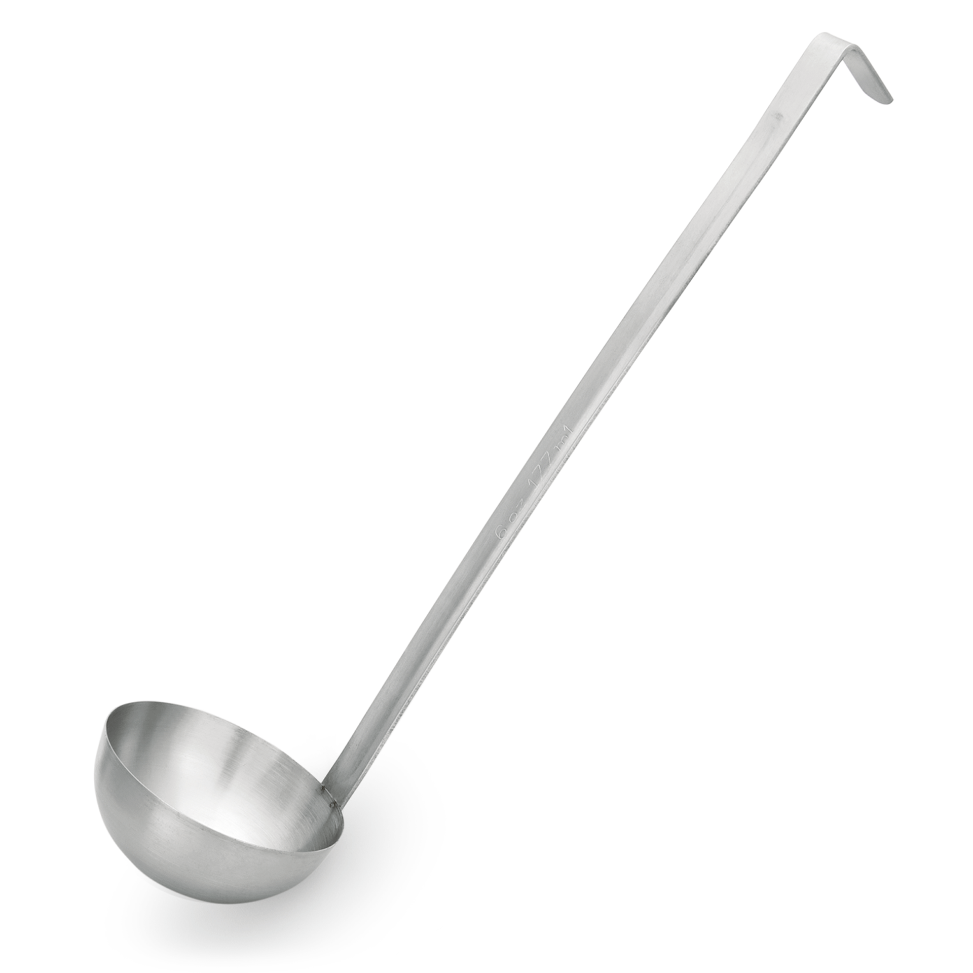 Schöpfkelle Set, Ø 7 cm, 30,5 cm, Set á 4 Stück, mit angepunktetem Hakenstiel, Chromnickelstahl 