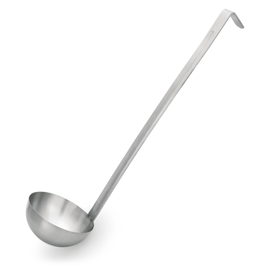 Schöpfkelle Set, Ø 7 cm, 30,5 cm, Set á 4 Stück, mit angepunktetem Hakenstiel, Chromnickelstahl 