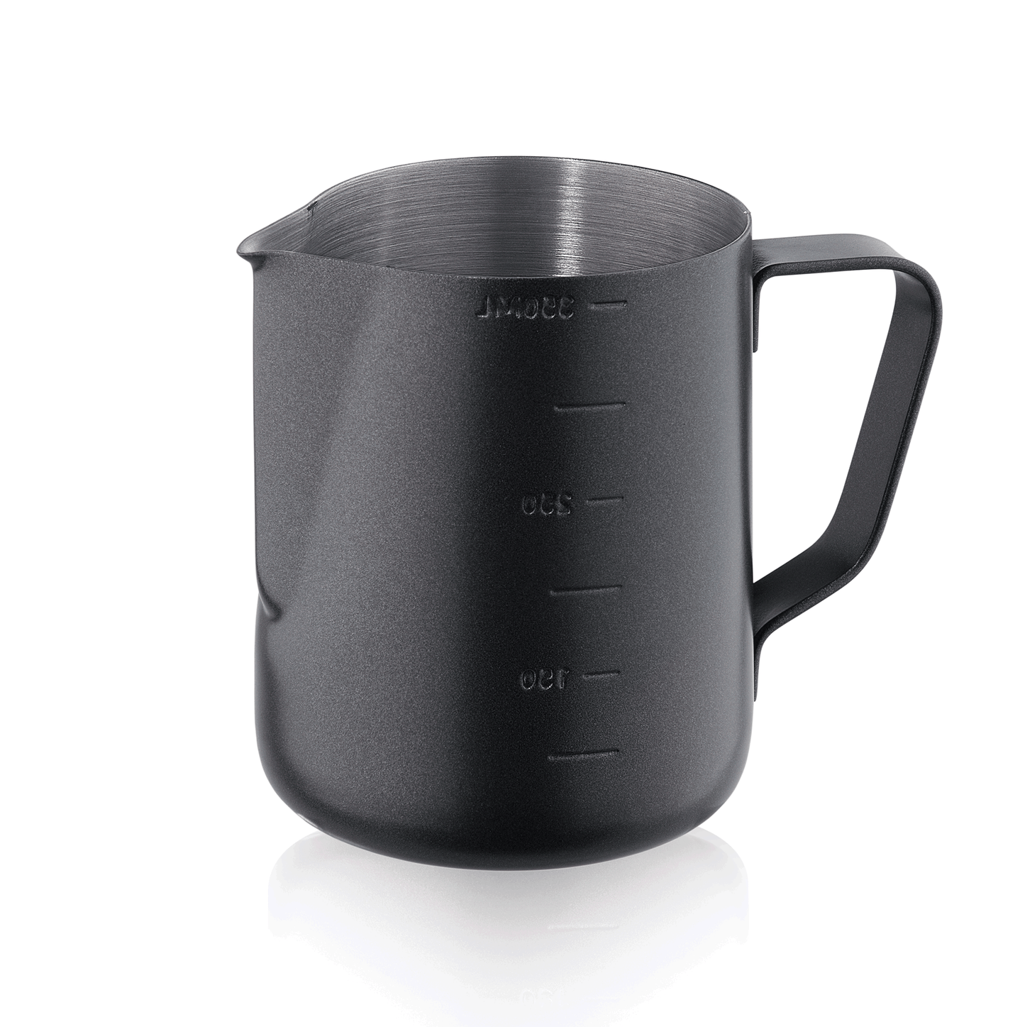 Gießer, 0,6 ltr., Ø 7,5 cm, schwarze Antihaftbeschichtung außen, Chromnickelstahl 