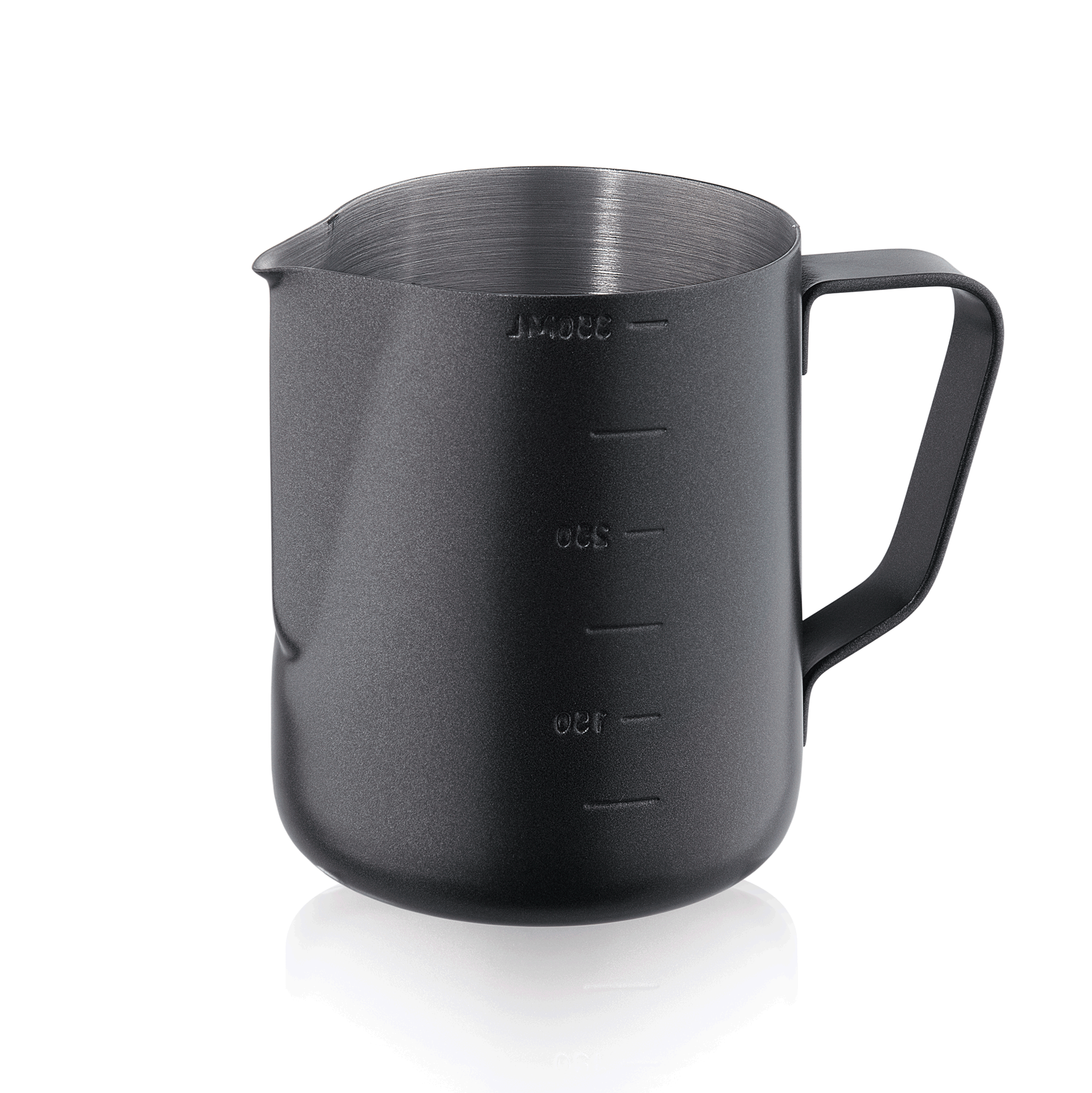 Gießer, 0,6 ltr., Ø 7,5 cm, schwarze Antihaftbeschichtung außen, Chromnickelstahl 