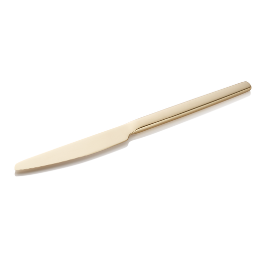 Menümesser ALEX CHAMPAGNE, mit champagner, matte PVD Beschichtung, 23 cm, Set á 12 Stück, Chromstahl 13/0