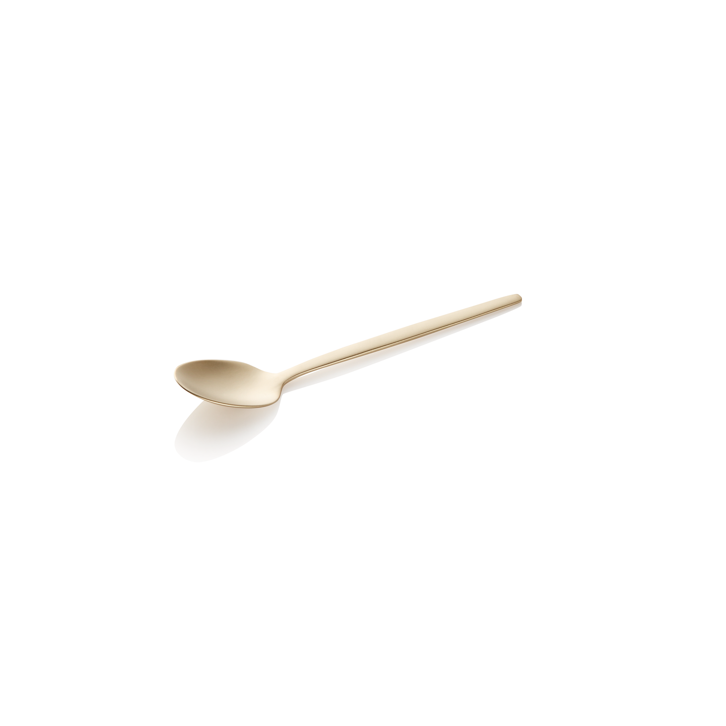 Espressolöffel ALEX CHAMPAGNE, mit champagner, matte PVD Beschichtung, 11 cm, Set á 12 Stück, Chromnickelstahl 18/10