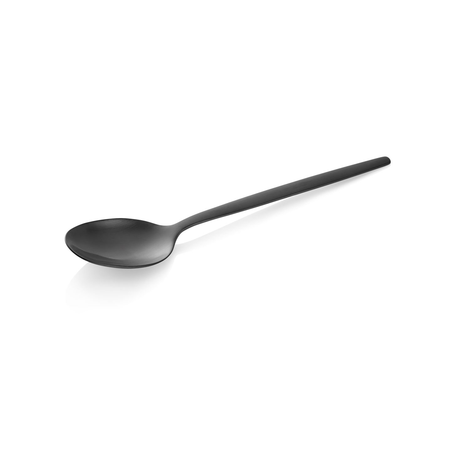 Dessertlöffel ALEX BLACK, mit schwarz, matte PVD Beschichtung, 16 cm, Set á 12 Stück, Chromnickelstahl 18/10