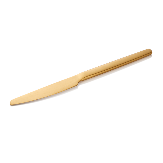 Menümesser ALEX GOLD, mit gold, matte PVD Beschichtung, 23 cm, Set á 12 Stück, Chromstahl 13/0 