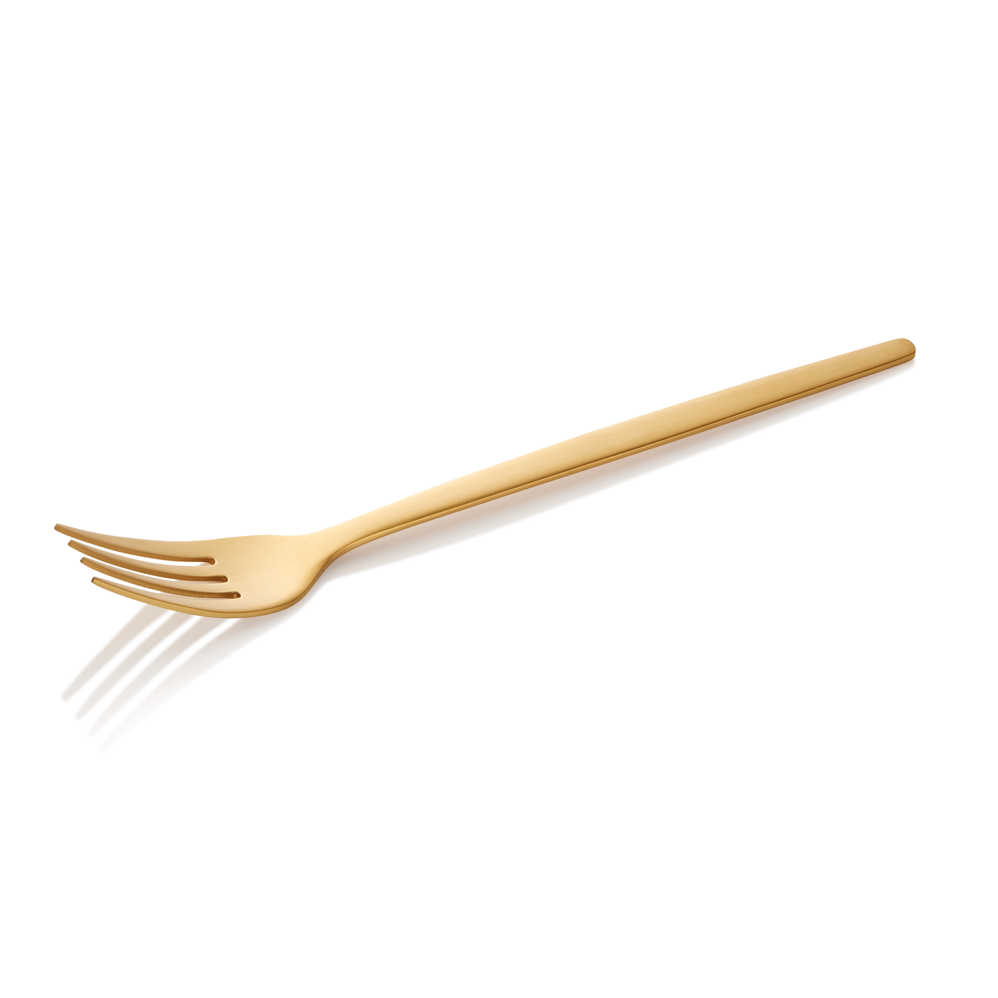 Menügabel ALEX GOLD, mit gold, matte PVD Beschichtung, 21 cm, Set á 12 Stück, Chromnickelstahl 18/10 