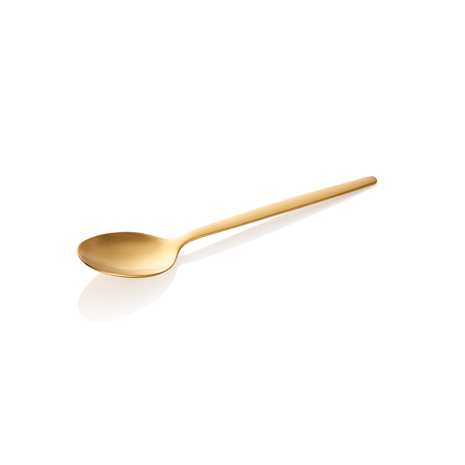 Dessertlöffel ALEX GOLD, mit gold, matte PVD Beschichtung, 16 cmSet á 12 Stück, Chromnickelstahl 18/10