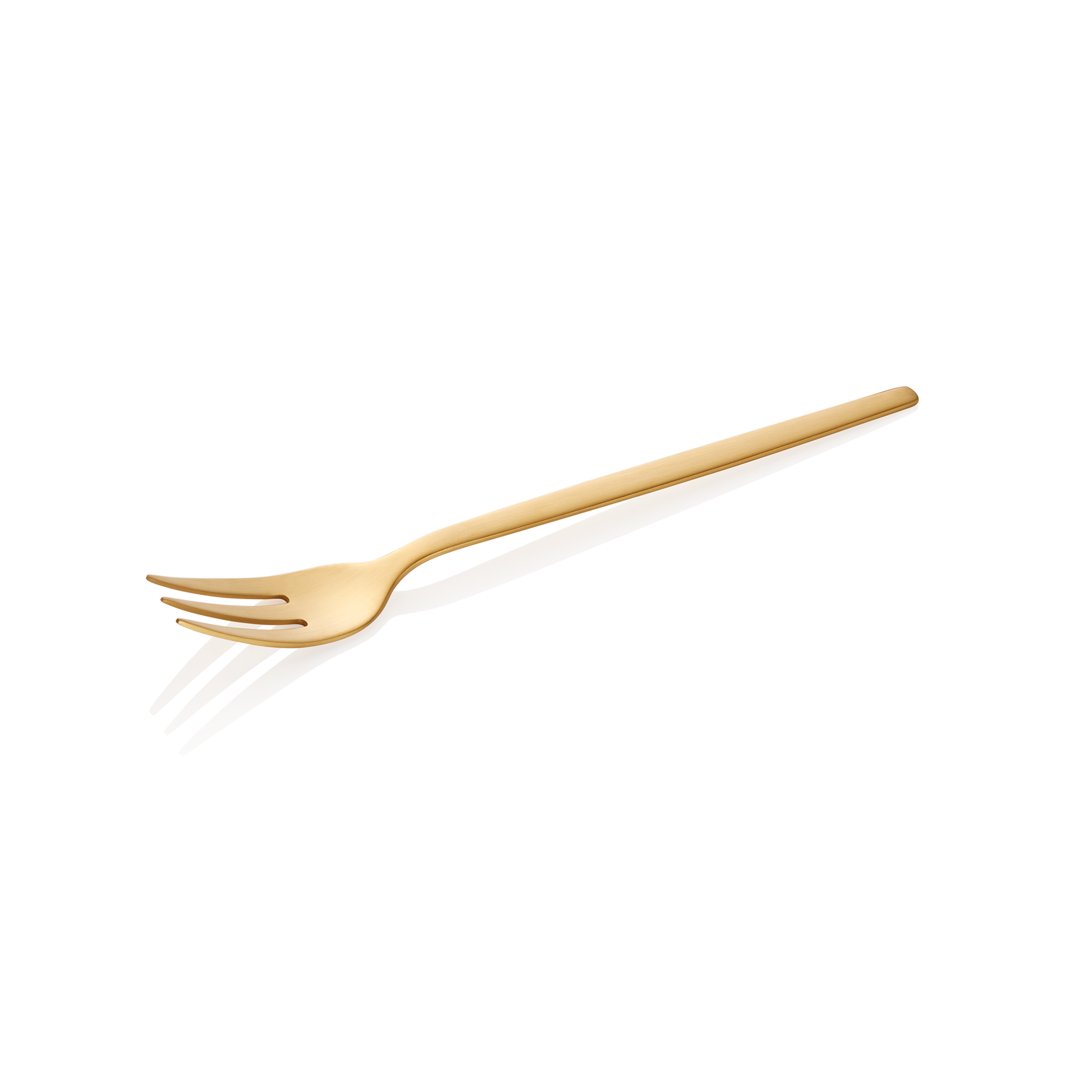 Dessertgabel ALEX GOLD, mit gold, matte PVD Beschichtung, 16 cm, Set á 12 Stück, Chromnickelstahl 18/10