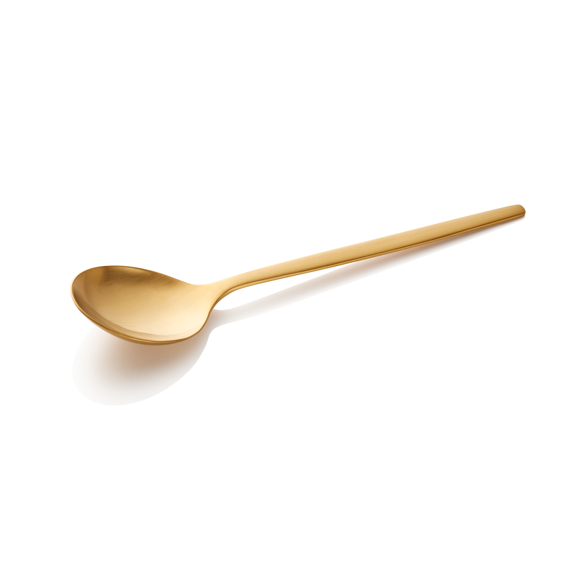 Suppenlöffel ALEX GOLD, mit gold, matte PVD Beschichtung, 18 cm, Set á 12 Stück, Chromnickelstahl 18/10