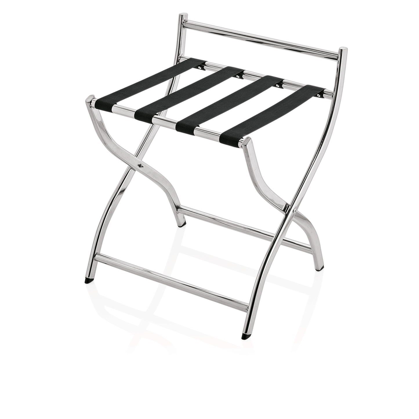 Gepäckablage mit Wandschutz, 50 x 48 x 54 cm, silberfarben, Chromnickelstahl 