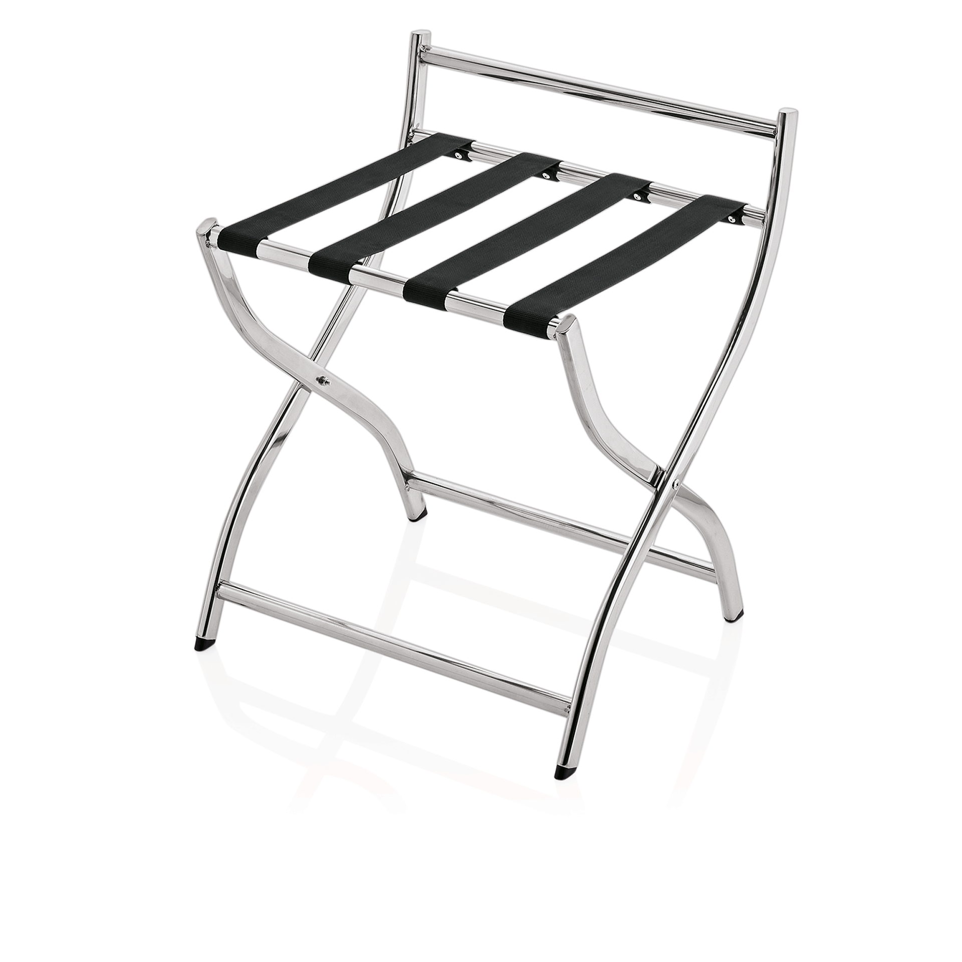 Gepäckablage mit Wandschutz, 50 x 48 x 54 cm, silberfarben, Chromnickelstahl 