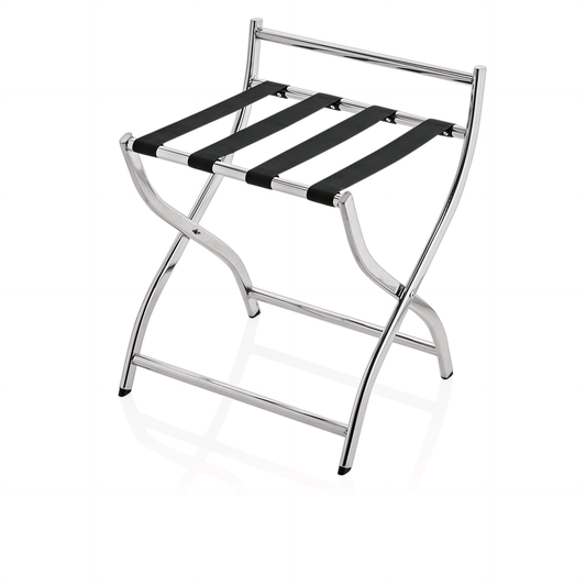 Gepäckablage mit Wandschutz, 50 x 48 x 54 cm, silberfarben, Chromnickelstahl 