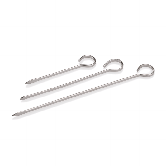 Fleischspieß Set, 21 cm, 12-teilig, Edelstahl  