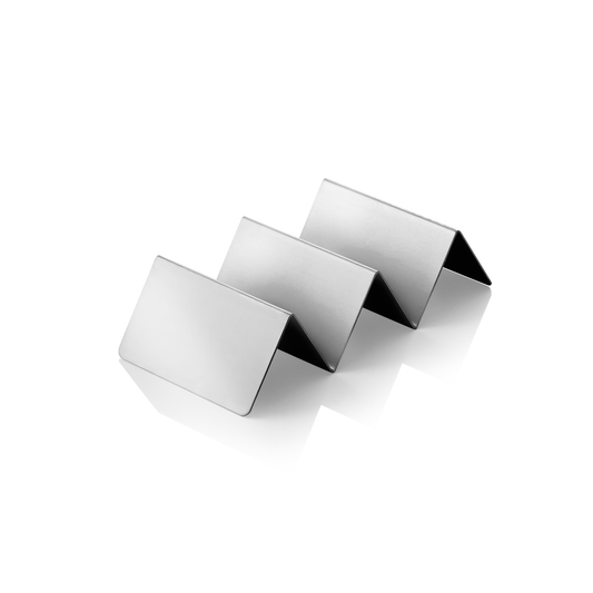 Snackpresenter mit 2 Ablagen, 21 x 10 x 5 cm, Edelstahl  
