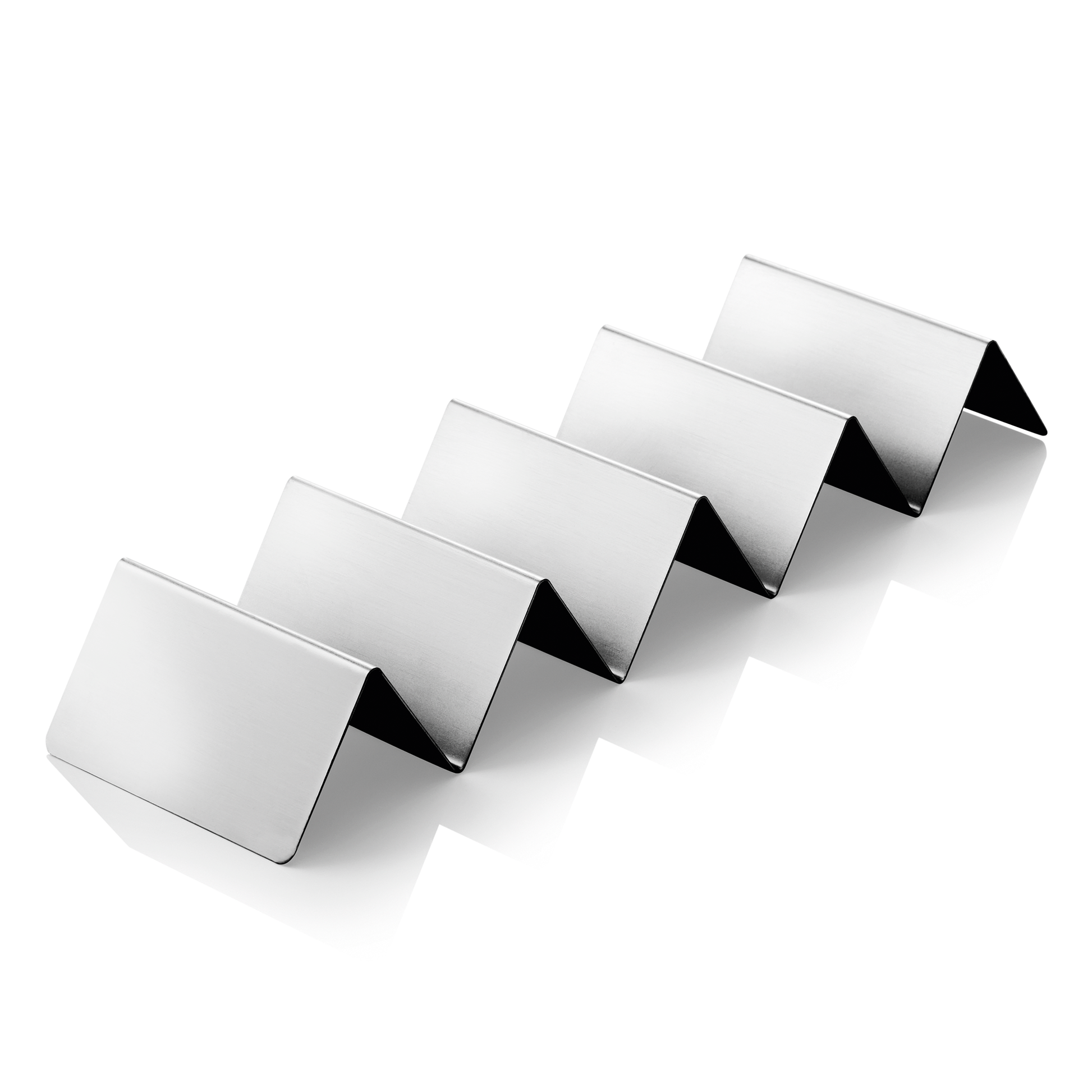 Snackpresenter mit 4 Ablagen, 35 x 10 x 5 cm, Edelstahl  
