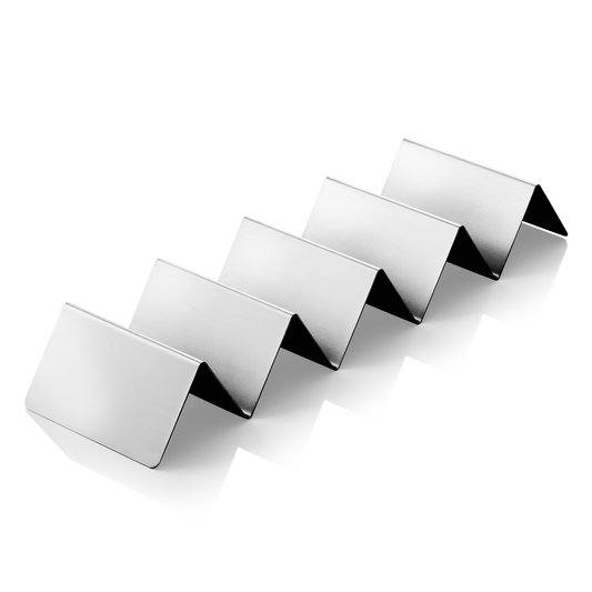 Snackpresenter mit 4 Ablagen, 35 x 10 x 5 cm, Edelstahl  