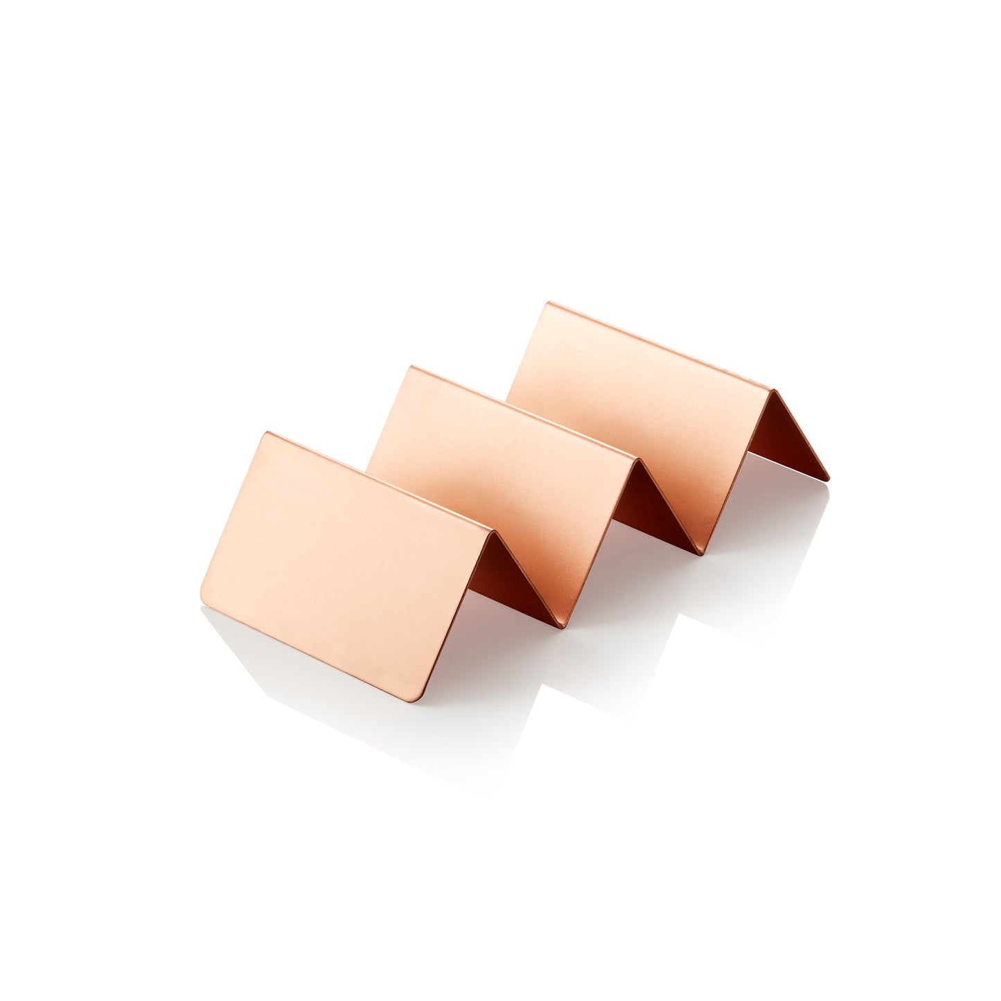 Snackpresenter mit 2 Ablagen, 21 x 10 x 5 cm, kupferfarben, Edelstahl, PVD-Beschichtung 