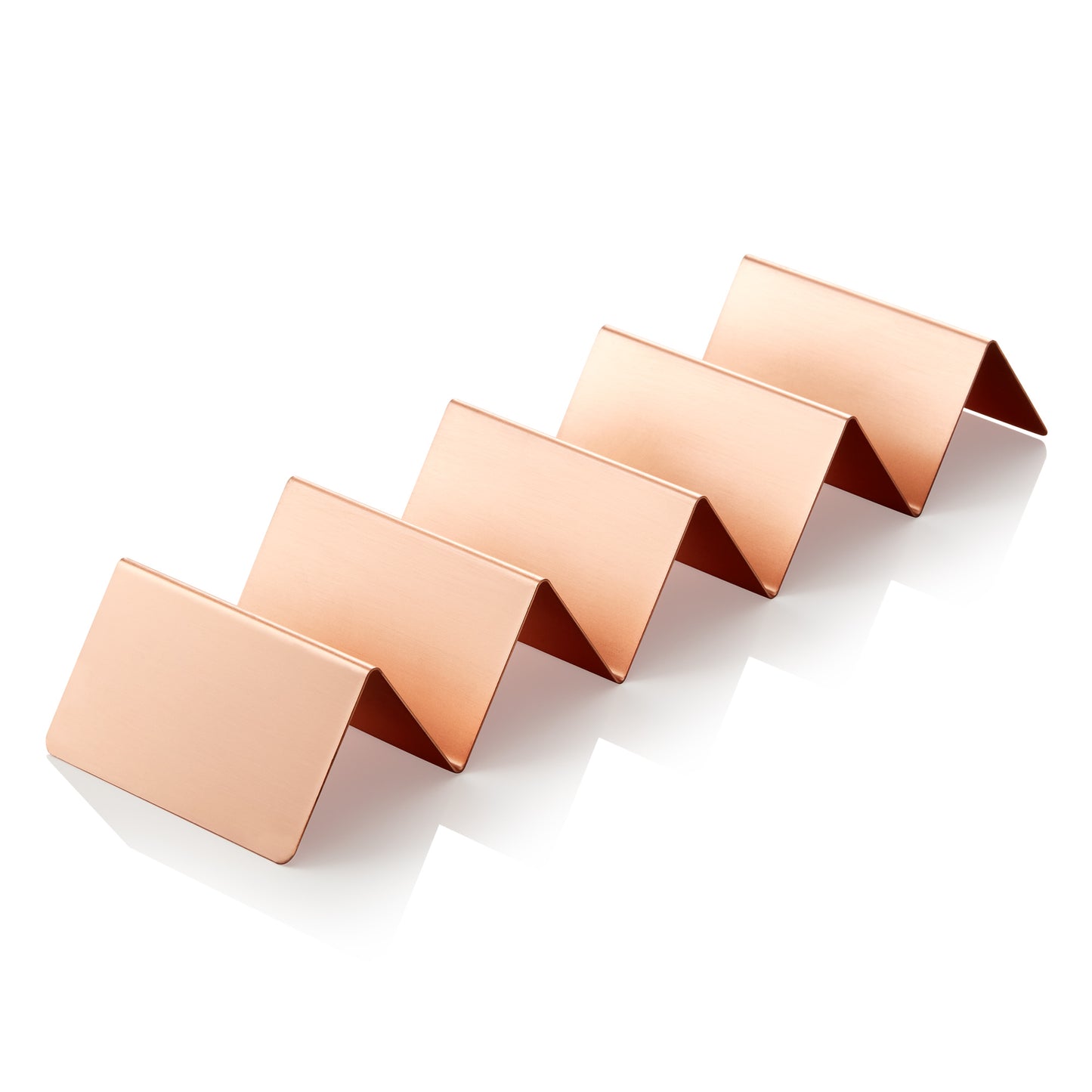 Snackpresenter mit 4 Ablagen, 35 x 10 x 5 cm, kupferfarben, Edelstahl, PVD-Beschichtung 
