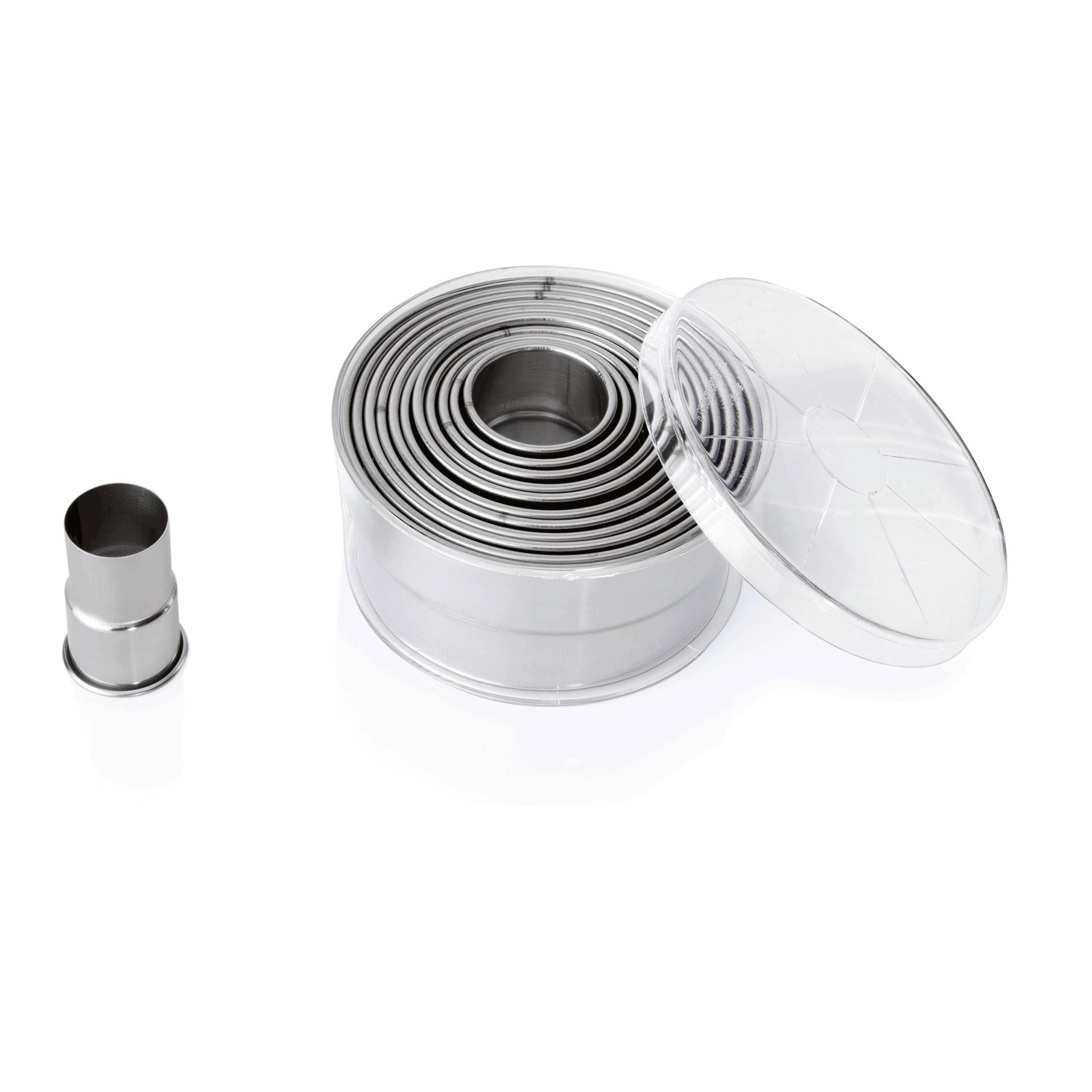 Ausstechformen Set, Ø 2,7 cm bis Ø 10,4 cm, Chromnickelstahl 