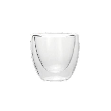 Espresso Set CURVED, 80 ml, Ø 6 cm, Set á 2 Stück, Borosilikatglas 
