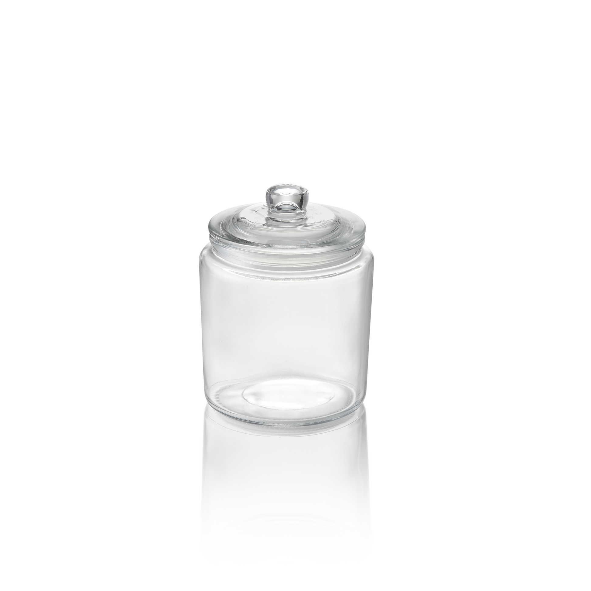 Vorratsglas, 1 ltr., Ø 12 cm, Höhe 15 cm, Glas, Polyethylen 