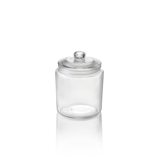 Vorratsglas, 1 ltr., Ø 12 cm, Höhe 15 cm, Glas, Polyethylen 
