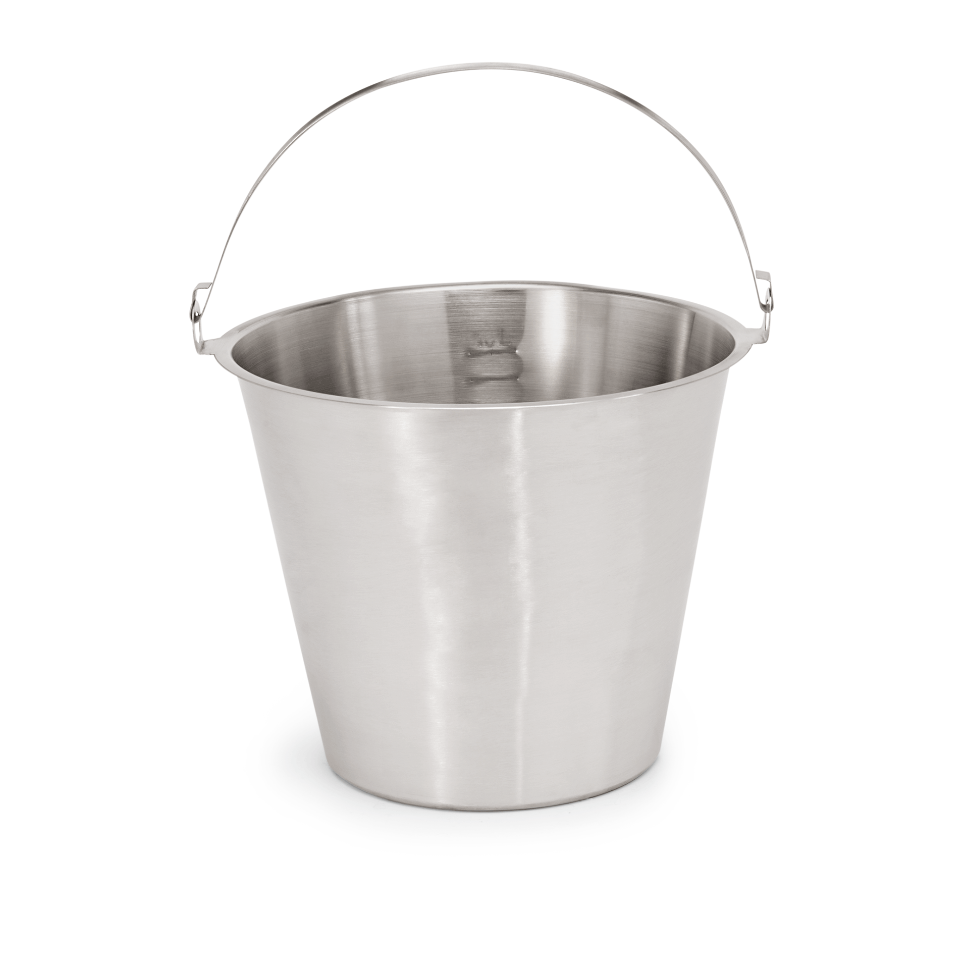 Eimer, Ø 33 cm, 15 ltr., mit Skalierung, Chromnickelstahl 