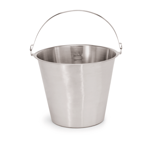 Eimer, Ø 33 cm, 15 ltr., mit Skalierung, Chromnickelstahl 