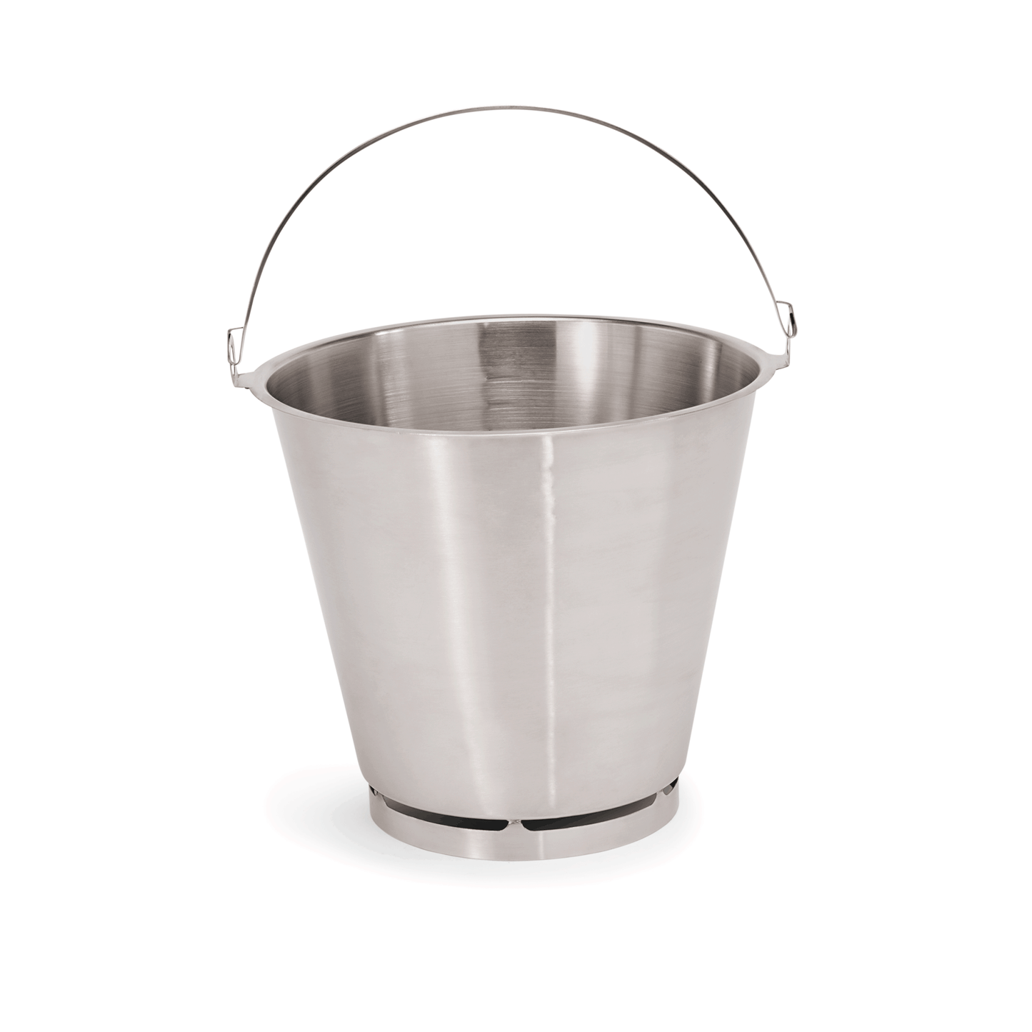 Eimer mit Bodenreifen, Ø 33 cm, 15 ltr., Chromnickelstahl 