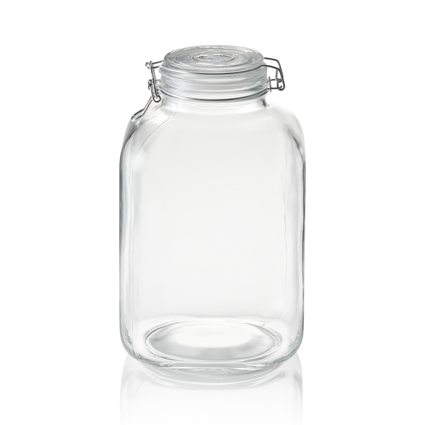 Vorratsglas XL, 5 ltr., Ø 9 cm, Höhe 28,5 cm, Glas, Edelstahl, Silikon 