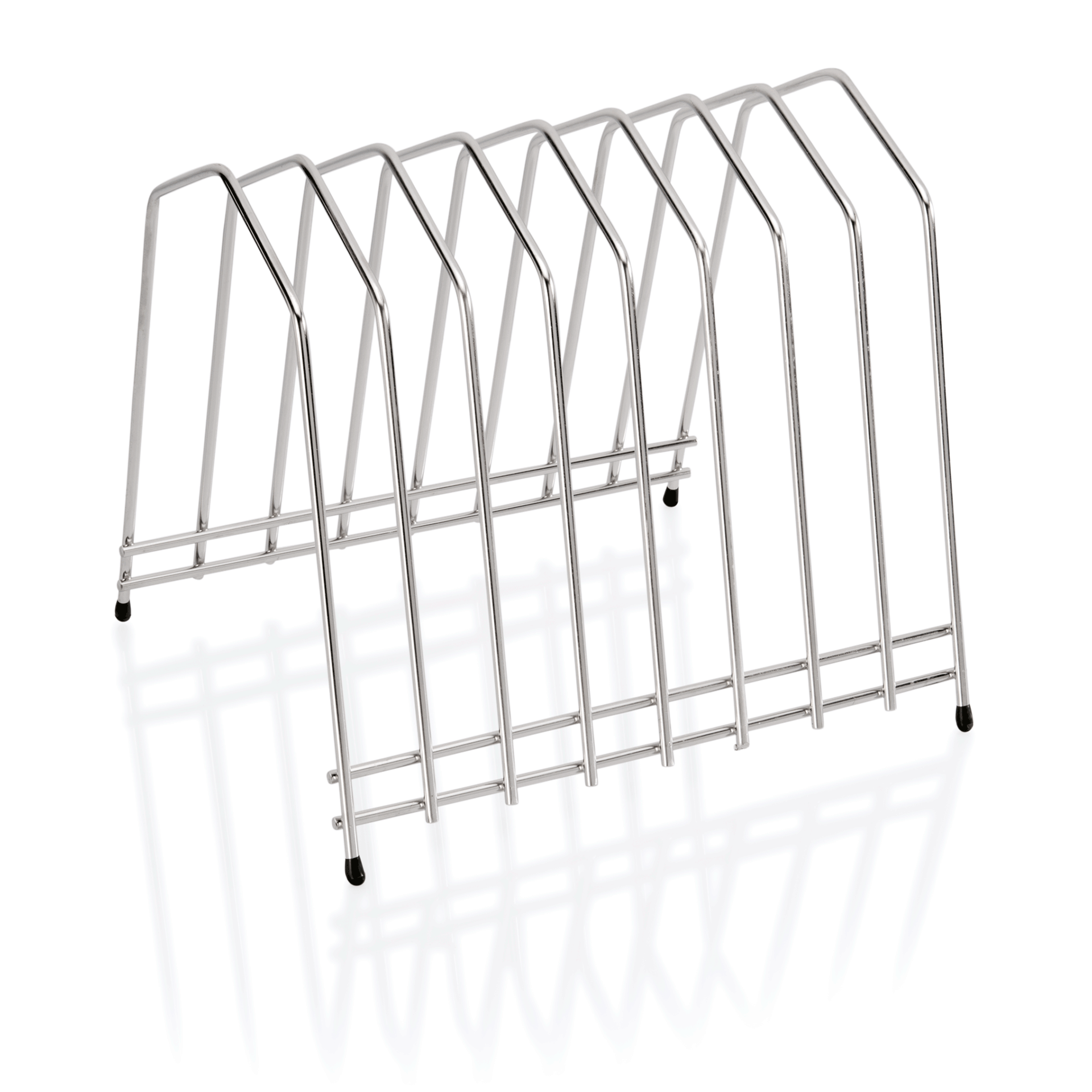 Schneidbretthalter für 8 Bretter bis max. 3 cm, 29,5 x 26 x 26 cm, Chromnickelstahl 