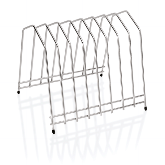 Schneidbretthalter für 8 Bretter bis max. 3 cm, 29,5 x 26 x 26 cm, Chromnickelstahl 