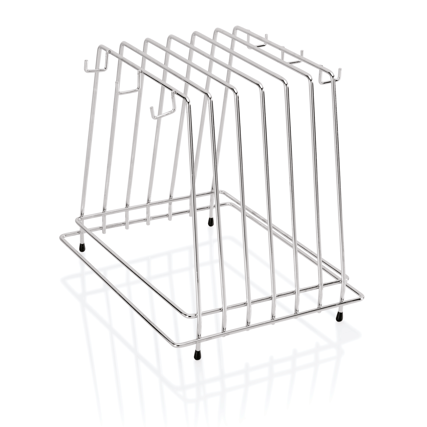 Schneidbretthalter für 6 Bretter bis max. 2 cm, 29,5 x 25,5 x 26 cm, Chromnickelstahl 