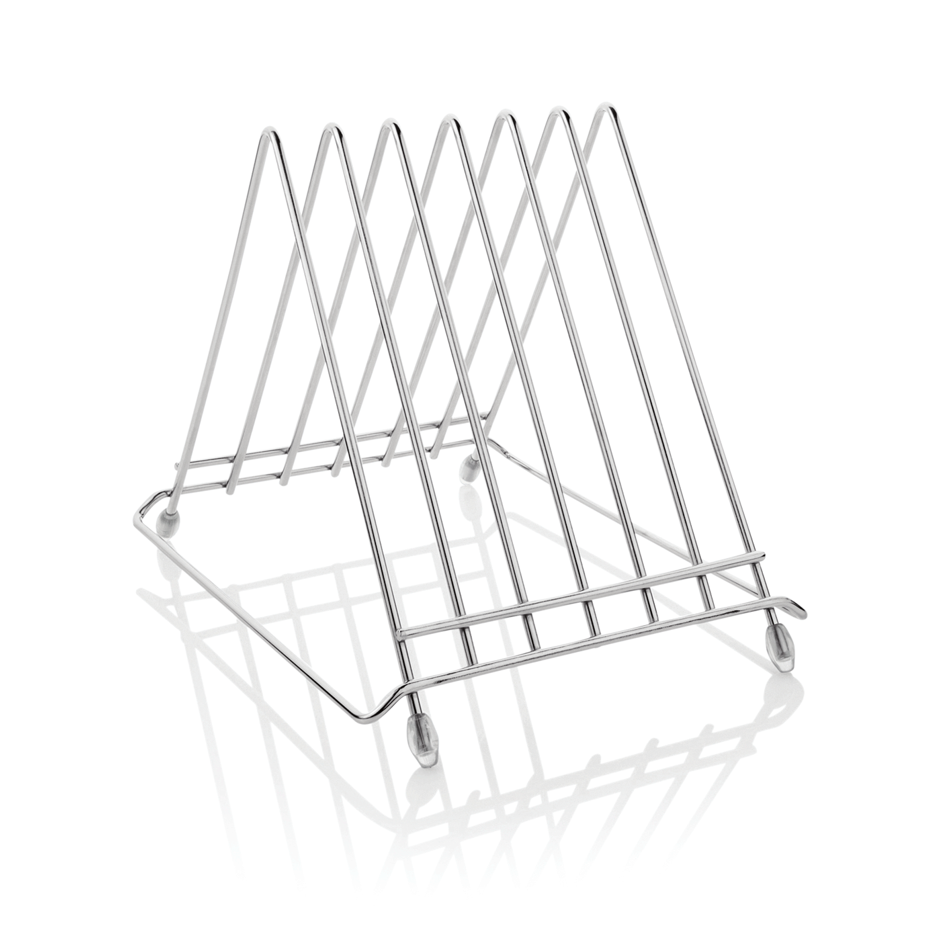 Schneidbretthalter für 6 Bretter bis max. 2,8 cm, 34,5 x 26,5 x 27,5 cm, Chromnickelstahl 