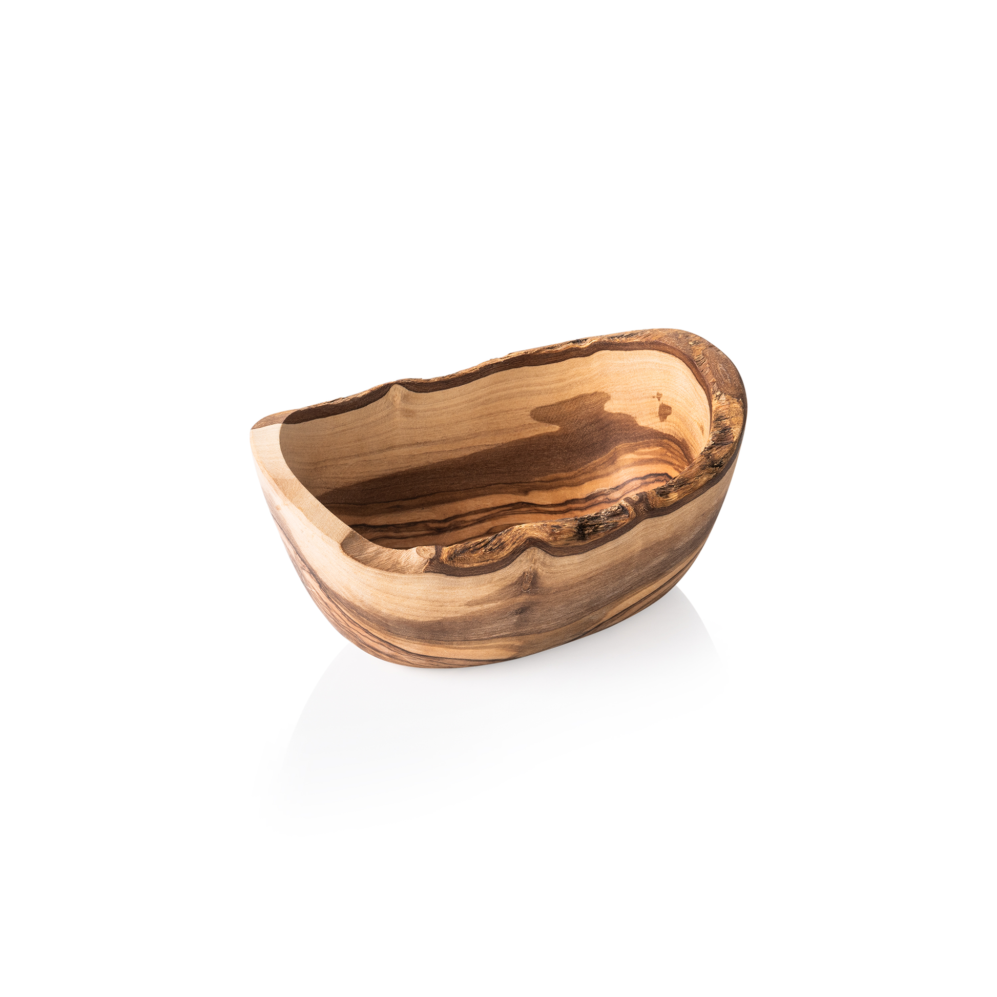Schale PURE OLIVE, 14 x 8 x 7 cm, Olivenholz  